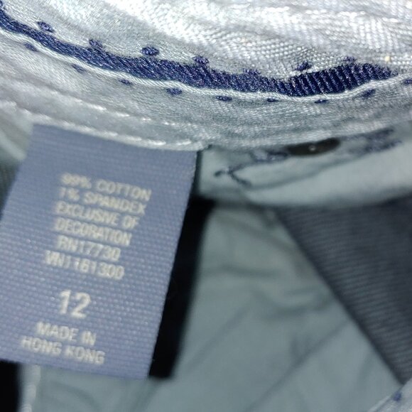 Converse One Star Mid Rise Dark Wash Blue Jeans size 12 - Picture 3 of 9